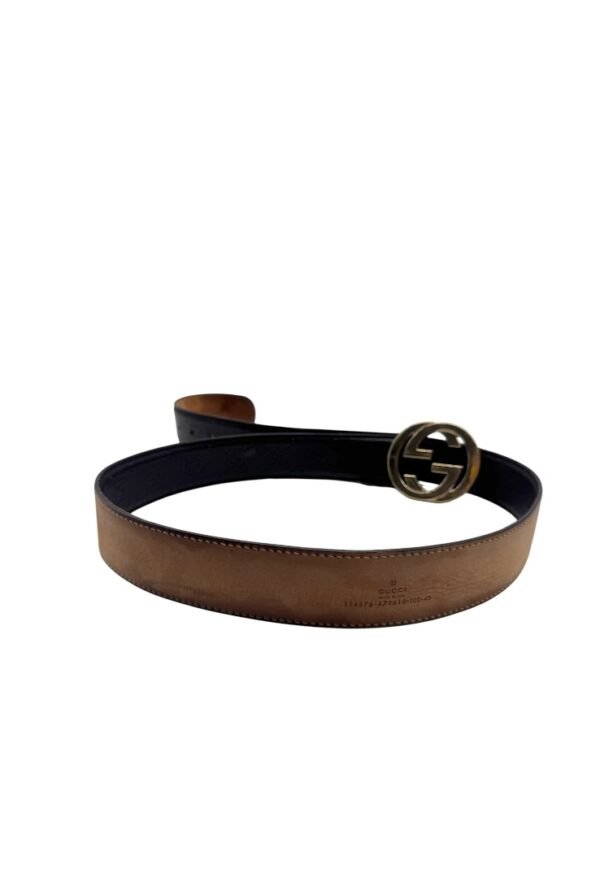 GUCCI -  INTERLOCKING MONOGRAM BELT - Image 8
